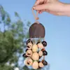 Venda Direta do Fabricante: Qingwu Casca de Fruta Natural Casca de Fruta Chocalho Pingente Artesanal Semi-Acabado Sino de Vento de Casca de Fruta Kit de Material DIY