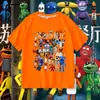 Camiseta de Manga Corta Pizzy's Parlor para Niños, Top de Verano para Niños Mayores, Moda de Media Manga