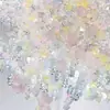 Hielo transparente sensación fría color mixto cuentas de vidrio cuentas diy pulsera de cuentas hecha a mano cadena de teléfono móvil collar materiales de joyería