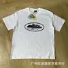 Comercio Exterior Transfronterizo Marca de Moda Cort Island Logotipo Clásico Estampado de Letras en la Espalda Corte Holgado Unisex Camiseta de Manga Corta para Pareja
