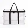 Bolsa de almacenamiento de gran capacidad transfronteriza, bolsa para empacar mudanzas, en stock, directo del fabricante, hecha de material PP, bolsa plegable para edredones y ropa