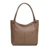 Bolsa Tote Grande Capacidade Mais Vendida Transfronteiriça Bolsa Simples de Ombro de Mão Bolsa Transversal Moderna Elegante Bolsa Feminina de Couro Macio Leve