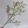 Flor de Estrella de 5 Pétalos Flor de Jazmín Nocturno de Tallo Largo Flor Artificial Flor de Seda Decoración de Boda Flor Falsa Decoración del Hogar Venta Directa Transfronteriza