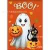 Decoraciones de Cortina para Puerta y Ventana de Halloween Más Vendidas Transfronterizas, Tela de Fondo para Decoración de Jardín Exterior de Fantasma Sangriento de Terror