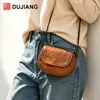 Bolso cruzado pequeño de piel de vaca de primera capa, monedero vintage transfronterizo, organizador de auriculares y lápiz labial, bolso para teléfono multifuncional