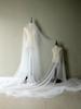 3 m de largura véu longo estúdio de fotografia fotografia casamento fundo fio macio branco vestido de noiva tecido de malha tecido
