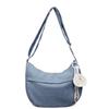 Nueva Bolsa Dumpling de Mezclilla Transfronteriza para Mujer, Moderna, Casual, Versátil, Bandolera, Japonesa, Simple, para Viajes, Bolso de Hombro