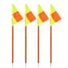 Bandeirinhas de Treino de Futebol, Bandeiras de Canto para Inserir no Chão, Equipamento Especializado para Treinamento e Competições de Futebol do Ensino Médio, Cones de Obstáculo e Cones de Agilidade