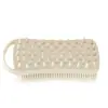 Cepillo de Baño Popular Cuadrado de Silicona Transfronterizo, Doble Cara de Doble Uso con Anillo para Llevar para Exfoliar la Espalda y Masaje, Cepillo de Silicona para Lavar el Cabello y Bañarse