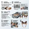 Diadema con Cuernos de Ciervo, Accesorios para el Cabello de Reno, Orejas de Cuernos de Alce, Adornos para el Cabello, Accesorios para Diadema de Disfraz, Diadema Navideña