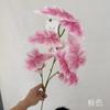 Planta verde artificial de 10 cabezas con hojas de taro para boda, impresión 3D, decoración de boda Mori, camino de flores, hilera de flores, arreglo floral con hojas