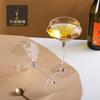 Estilo Lujo Ligero Vidrio Geométrico Forma de Diamante Copa de Vino Copa de Vino Champagne Creativa Alta Cristal Copa de Cóctel