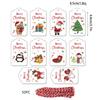Nueva Decoración Navideña de Comercio Exterior Amazon Etiqueta de Papel Kraft Pintada Tarjeta Colgante Tarjeta Colgante para Árbol de Navidad Venta al por Mayor