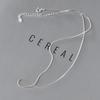 Nalan Plata S925 Lujo Ligero Estilo Frío Exquisito Simple DIY Nicho Versátil Apilable Collar Hueso de Serpiente Y01762
