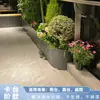Macetero de Acero Inoxidable para Exteriores, Soporte de Flores de Hierro Forjado, Maceta de Pie Estilo Minimalista Moderno Específica para Balcón para Flores de Jardín