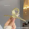 Grampo de Cabelo Geométrico de Liga Metálica Estilo Coreano Fresco e Doce Clipe de Tubarão Acessórios de Cabelo Moda Feminina Acessórios para Cabeça