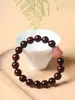 Madera de Palisandro Rosa de Hoja Pequeña India Material Viejo DIY Perla Roja del Sur 15mm Diseño Círculo Único Pulsera de Cuentas Budistas para Hombre y Mujer Venta al por Mayor