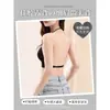 Roupa íntima de Alça Fina com Gola Halter para Mulheres Verão Fina para Seios Pequenos Push-Up Alça Costas Bonitas Base Líquida Invisível Sem Marcas Sutiã Feminino