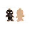 Acessórios de Liga para DIY de Morcego Halloween Abóbora Pingente Esmaltado Casa Assombrada Múmia Chaveiro de Liga