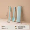 Nuevo Horno de Microondas Set Especial Tazón Taza Palillos Tenedor Cuchara Vajilla Infantil para Estudiantes Juego de Tres Piezas Mayoreo