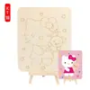 Dia das Crianças Quadro de Desenho DIY Pai e Filho Quadro de Argila Floco de Neve Pintura Graffiti Colorir Jardim de Infância Quadro de Desenho de Madeira Suporte