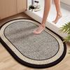 Tapete de Piso Absorbente para Baño, Tapete de Puerta de Barro Diatómico para Puerta de Baño, Tapete Antideslizante para Pies para Inodoro de Baño, Alfombra de Baño