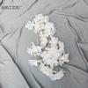 Decoração de teto para estrada de casamento nevado com simulação de criptografia, adereços de fotografia macios florais para hotel, flores artificiais atacado comércio exterior