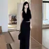 Conjunto de Dos Piezas2026 Estilo Coreano Verano Top sin Mangas Plisado Retorcido y Falda de Campana Conjunto de Moda Casual