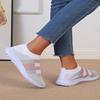Comercio exterior transfronterizo talla grande zapatos voladores para mujer 2023 Otoño Nuevo Europeo y Americano zapatos de malla a juego de color zapatos deportivos casuales para mujer