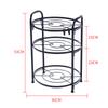 Venta al por mayor del fabricante Estante de almacenamiento para cocina Estante de almacenamiento de pie Estante para ollas de múltiples capas Estante redondo para ollas de cocina Móvil