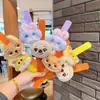 Pulsera con Anillo a Presión de Peluche de Animales de Dibujos Animados para Estudiantes de Preescolar y Primaria, Regalo Creativo para Niños, Tienda de Regalos de Máquinas de Peluches