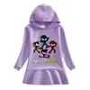 2026 Primavera e Outono Novo Vestido Moletom com Capuz Infantil Desenho Animado Menina Bebê Transfronteiriço Casual Vestido Elegante