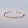 Pulsera de bambú chapada en plata 925 diseño de nicho de lujo ligero pulsera de alta calidad para novia Madre Regalo del Día de la Madre