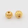 Corda de cabelo com contas de lanterna de abóbora de ouro duro de longa data, colar, pulseira, contas, contas, acessórios de joias DIY