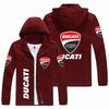 Jaqueta Cardigan com Estampa de Placa de Carro Europeia e Americana Nova para Primavera e Outono, Comércio Exterior Transfronteiriço, Jaqueta Corta-vento para Uso Externo na Rua e Ciclismo