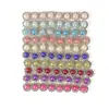 Plato Redondo de Flor Taladro Hebilla Lazo Hecho a Mano DIY Material para Accesorios para el Cabello Accesorios para Abalorios Flor de Doble Capa Estilo Diamantes de Imitación Perla