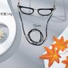 Ins versión coreana de cadena para gafas de cuentas de vidrio de color sólido simple, cadena para mascarilla bicolor blanco y negro, cuerda para colgar gafas al cuello, fabricantes