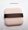 Marca Grande Plana Color Camello Alta Densidad Terciopelo Corto Ultra Delgada Rectangular Fijación Polvo Suelto Rubor Cushion de Aire Esponja de Terciopelo