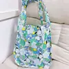 Bolsa de Compras Dobrável com Estampa de Cachorro de Desenho Animado Fofo para PC, Grande Capacidade, Sacola Ecológica para Supermercado, Bolsa Conveniente para Armazenamento de Bagagem