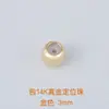 Cobre banhado a ouro 18k pulseira e colar DIY materiais de miçangas artesanais fecho em U fecho de ponta conta de posicionamento fecho acessórios