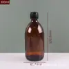 Botellas de Vidrio Marrón para Líquidos Orales al por Mayor, Botellas de Vidrio para Medicina con Tapa de Rosca a Prueba de Luz, Botellas de Empaque para Jarabes Enzimáticos de Múltiples Especificaciones