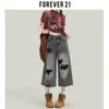 Jeans de mujer de pierna recta talla grande 5XL con diseño de rotos y deshilachados estilo americano, nuevos pantalones cortos de verano estilo vintage