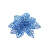 Decoración Navideña Flor Hueca 15cm Flor Navideña de Tres Capas Accesorios para Arreglo de Corona de Árbol de Navidad Regalo Tridimensional