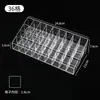 Caja de Almacenamiento de Lápices Labiales Transparente Profundizada Caja de Almacenamiento de Escritorio para Maquillaje Skincare Lápices Labiales Brillos Labiales Soporte de Exhibición de Rejilla para Lápices Labiales