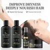 Set de Cuidado Aclarador con Fragancia de Origen Vegetal Champú para el Cabello Kissmwah Rosa Silvestre Colágeno Champú con Fragancia