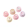 Mini Macaron Pastel Adorno de Resina Textura de Crema en Relieve 3D Animalitos Lindos Decoración de Escritorio Pequeños Accesorios