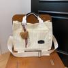 Moda Novo estilo coreano nicho luz luxo veludo cotelê bolsa de ombro casual simples para todos os jogos de alto valor Crossbody Tote Bag