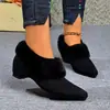 Comercio electrónico transfronterizo: Colección de invierno 2026 de botas de algodón para mujer con forro polar, suela gruesa, incluyendo botines cálidos que aumentan la altura y botas de barefoot