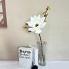 Flores Artificiais Novas Transfronteiriças Toque de Alto Padrão Lótus Único Magnólia Perfumada Flor Falsa Casamento Hotel Decoração Casa Estilo Europeu Vestido Macio