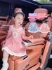 Vestido de Princesa Tejido Elsa para Niñas Primavera y Otoño Vestido Frozen para Niñas Suéter para Bebé Vestido Elsa